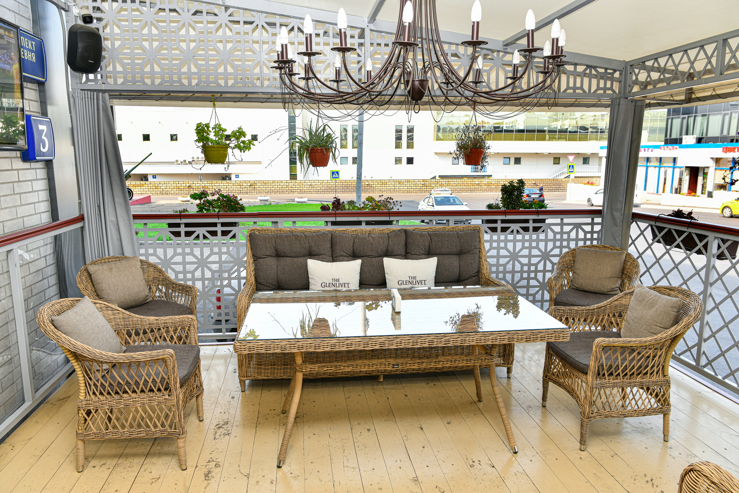 "Глиссандо" диван трехместный из искусственного ротанга, цвет соломенный