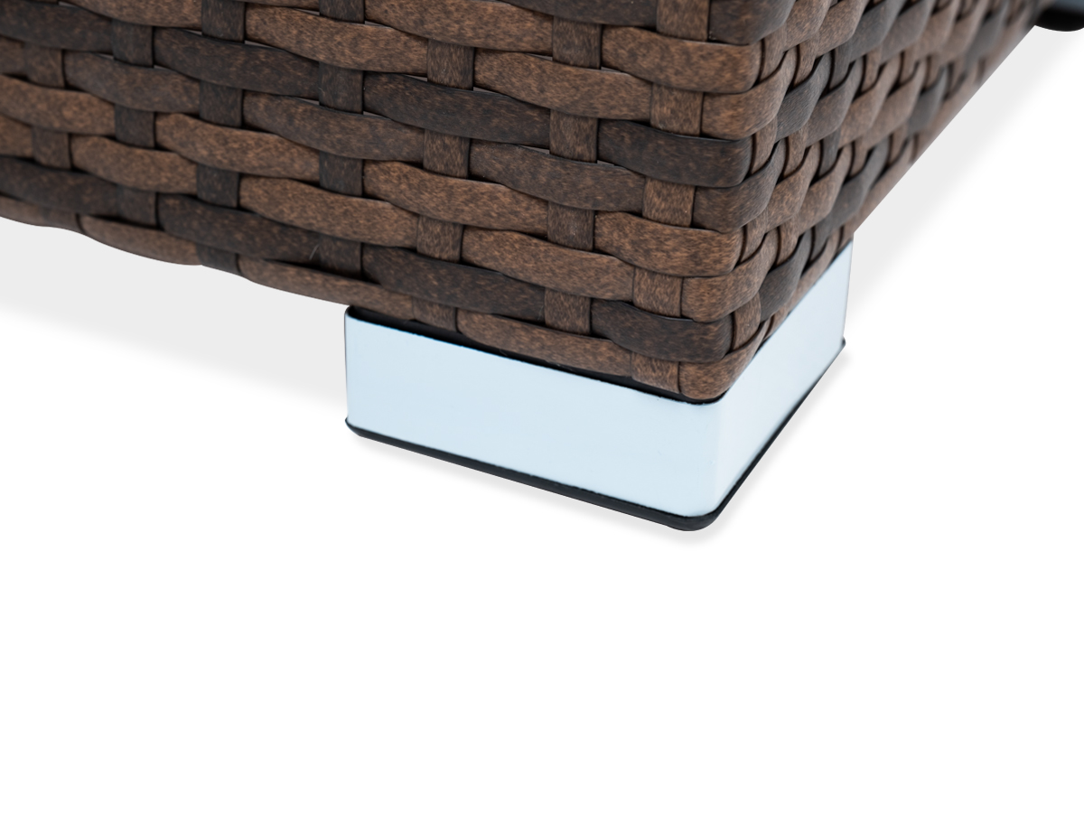 "Капуто" кашпо для цветов плетеное из искусственного ротанга, цвет коричневый