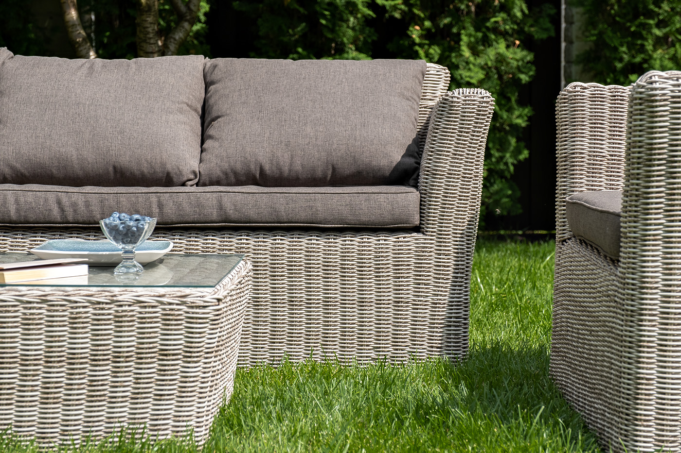 "Капуто" лаунж-зона из искусственного ротанга, цвет бежевый