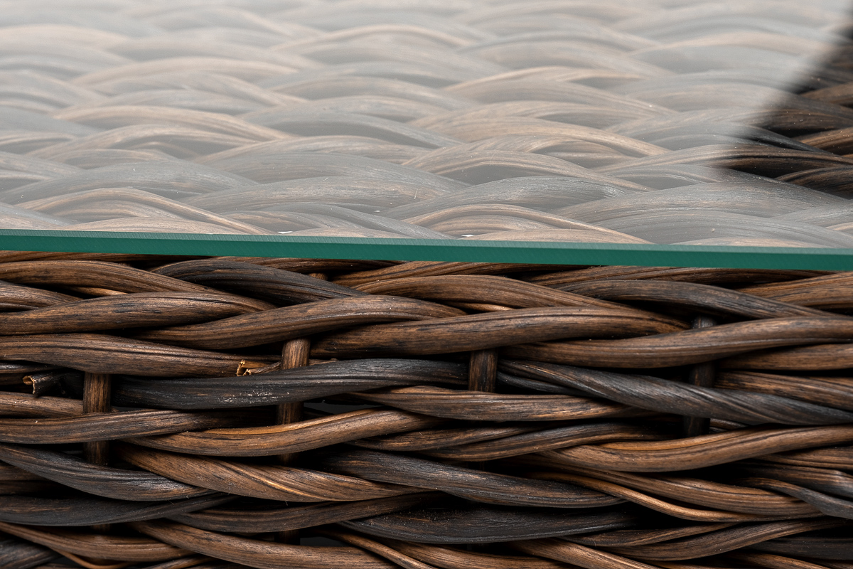 "Капуто" журнальный столик из искусственного ротанга (гиацинт), цвет коричневый