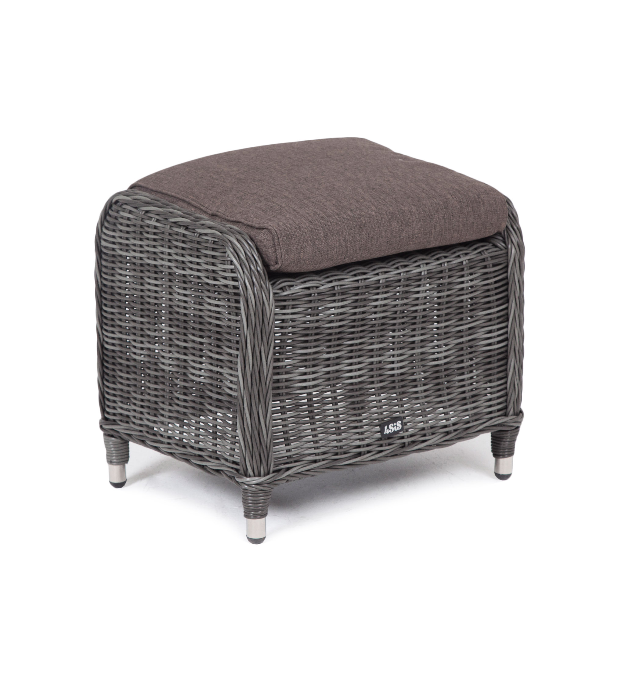 "Таррагона" пуф плетеный, цвет графит