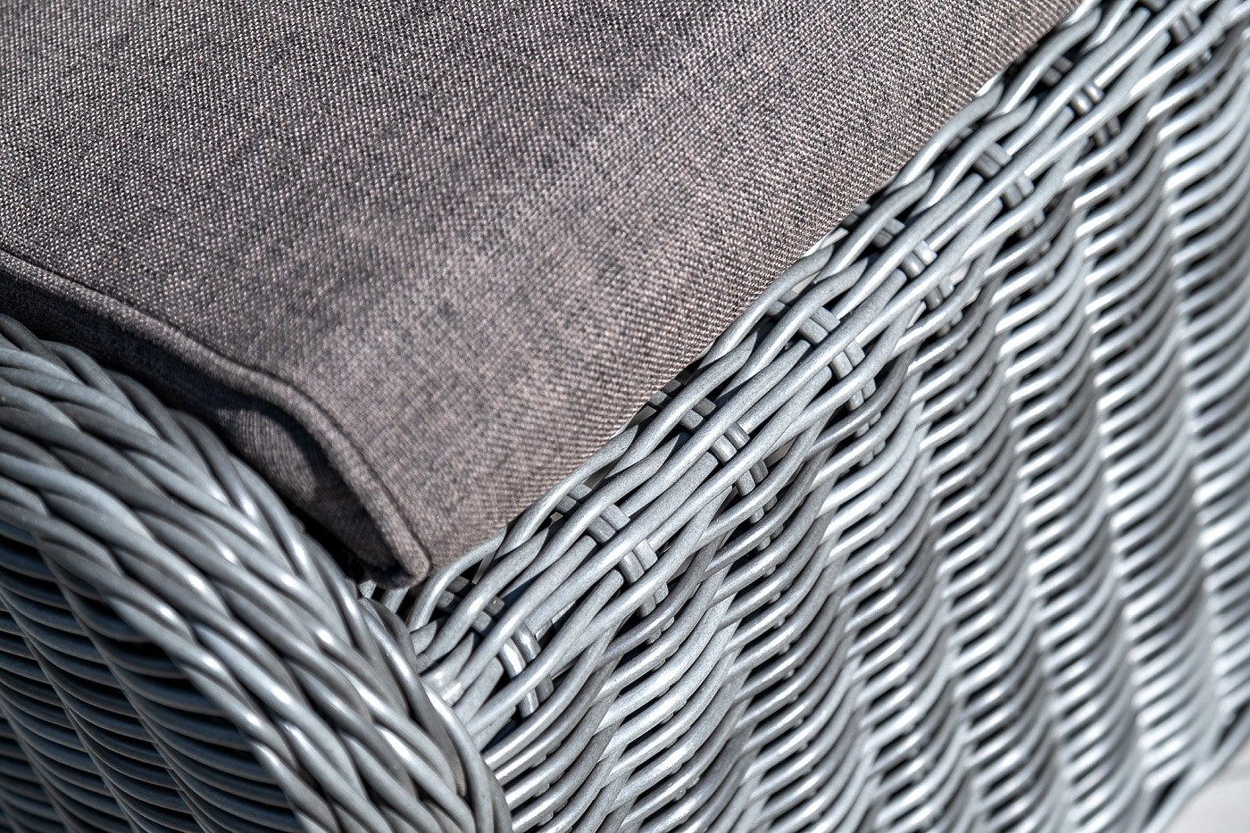 "Таррагона" пуф плетеный, цвет графит