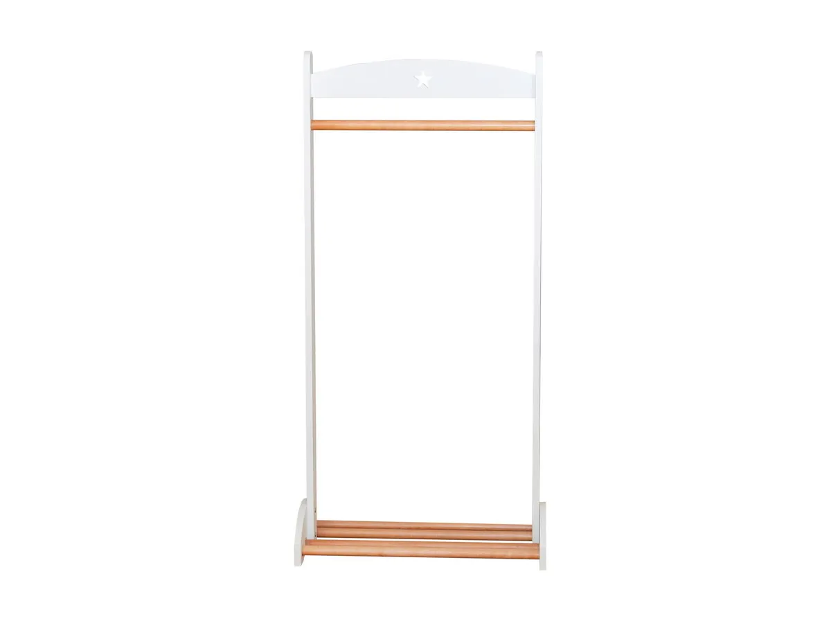 Вешалка белая деревянная ДМ010 (выставочный образец)