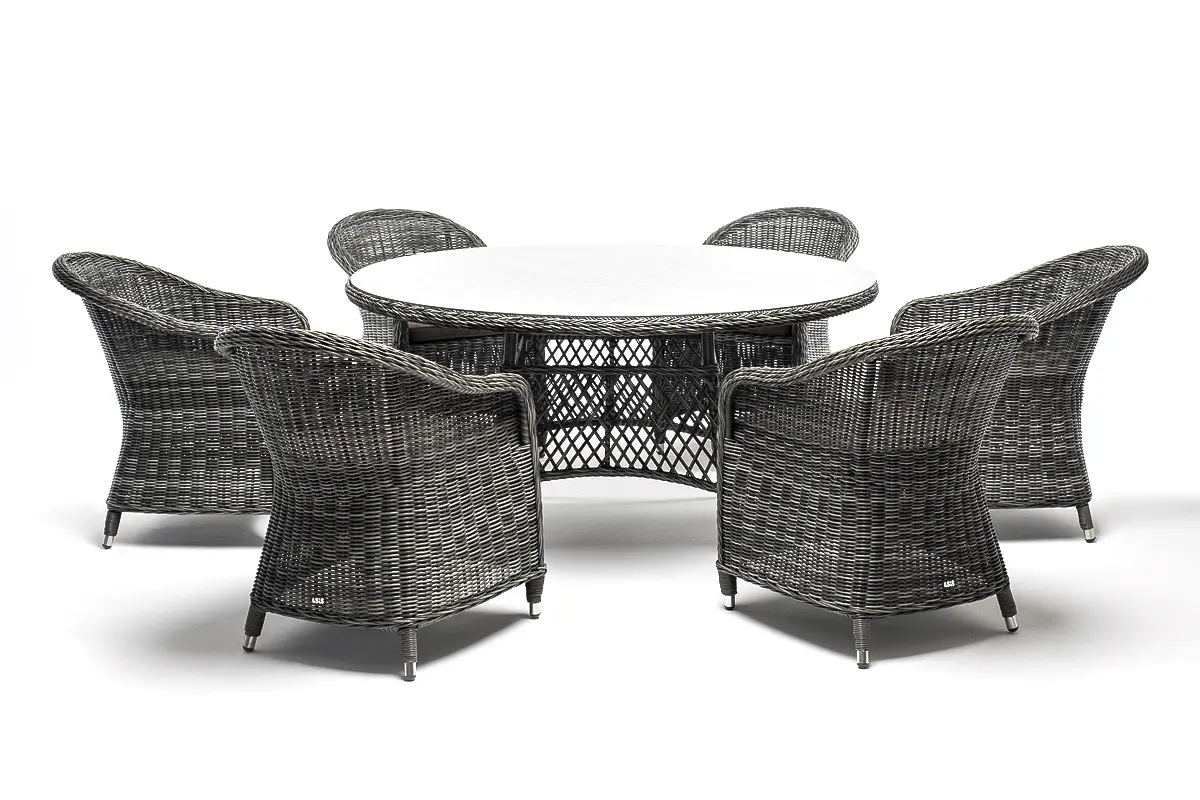 "Эспреззо–150 R" обеденная группа плетеная, цвет графит