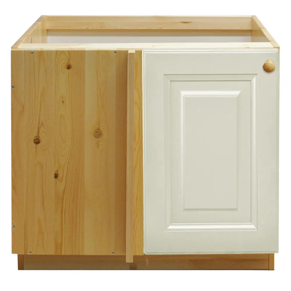 Тумба с 1 дверкой Весури угловая. арт. 386 слоновая кость