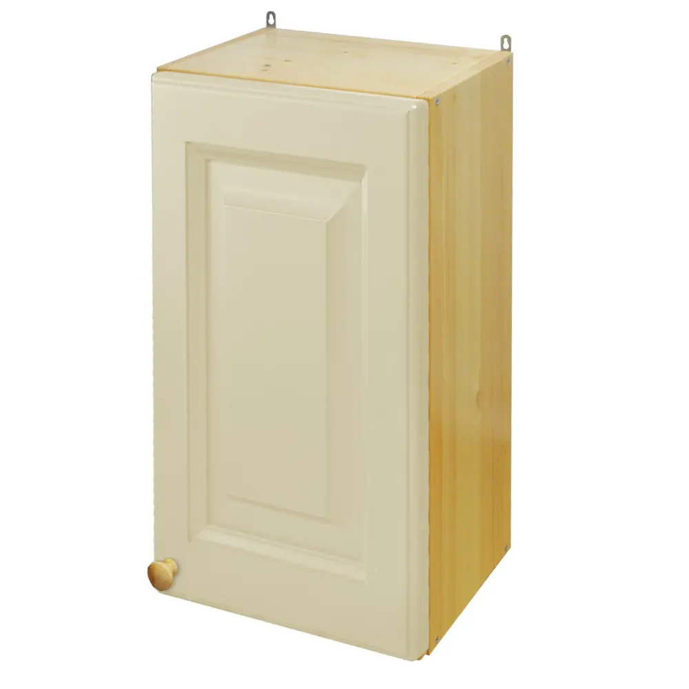 Шкаф настенный из массива Весури арт. 240 слоновая кость