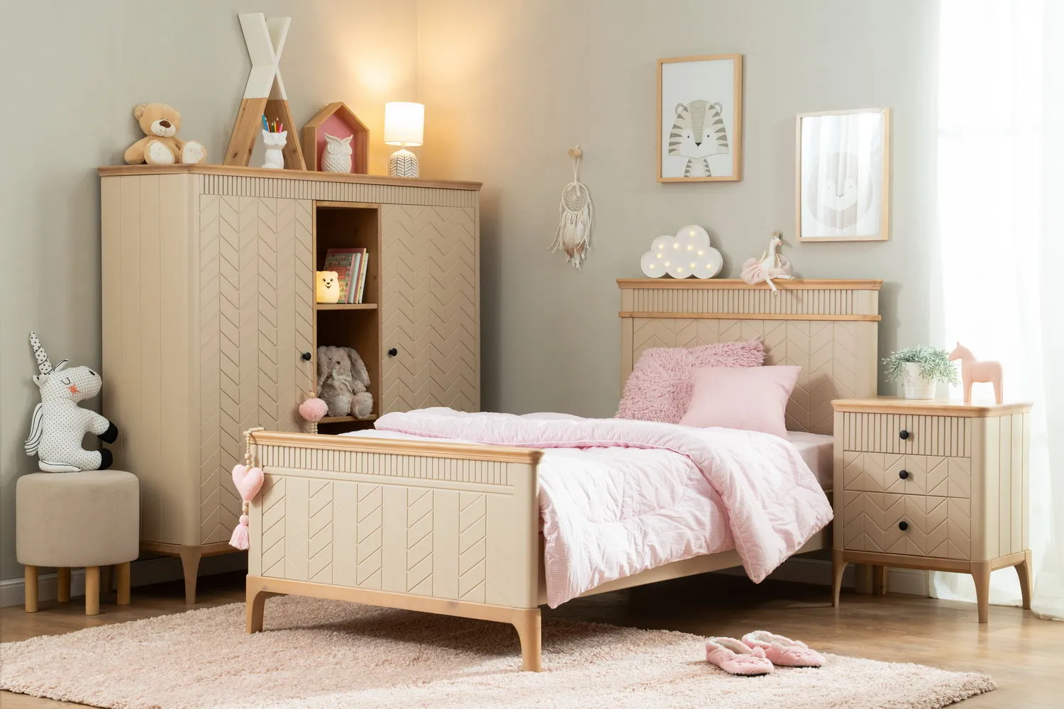 Кровать массив сосны Грета №17 1200х2000